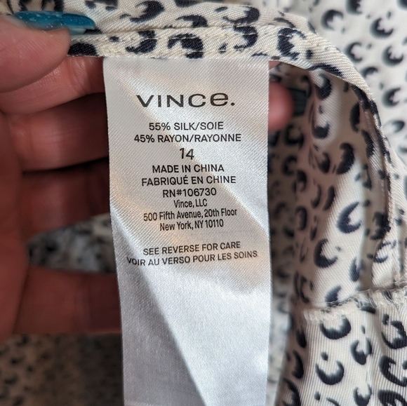 VINCE. Black and White Wrap Skirt - Picture 15 of 15